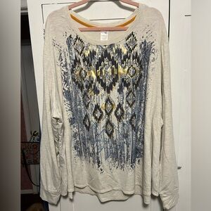 Terra and Sky light weight sweatshirt in a 4x.